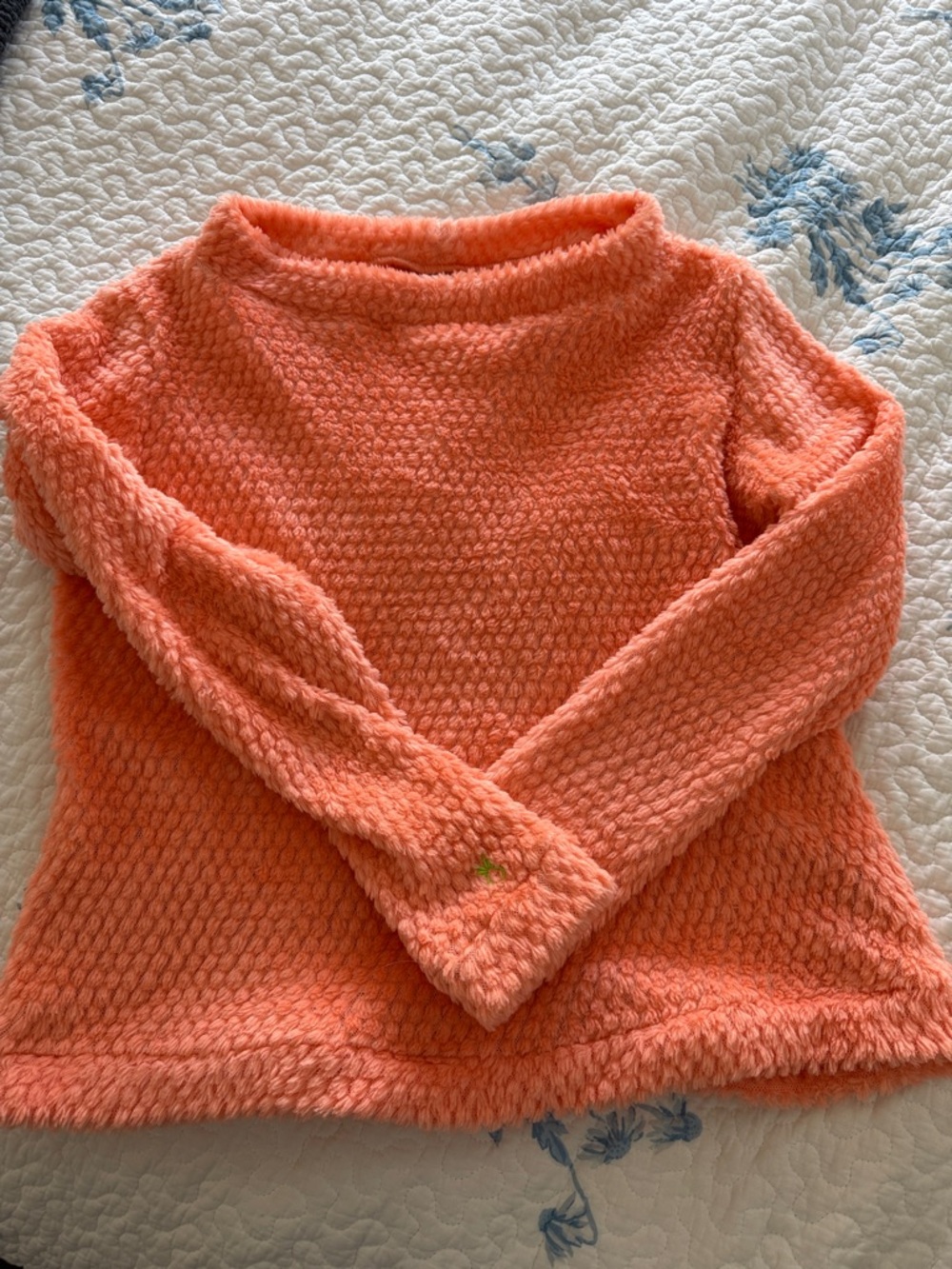 Dudley Stephens Coral Plush Cowl-Neck Sweater